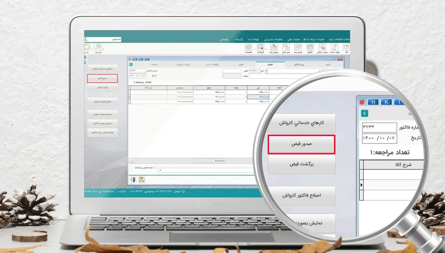نرمافزار حسابداری هلو کارواش