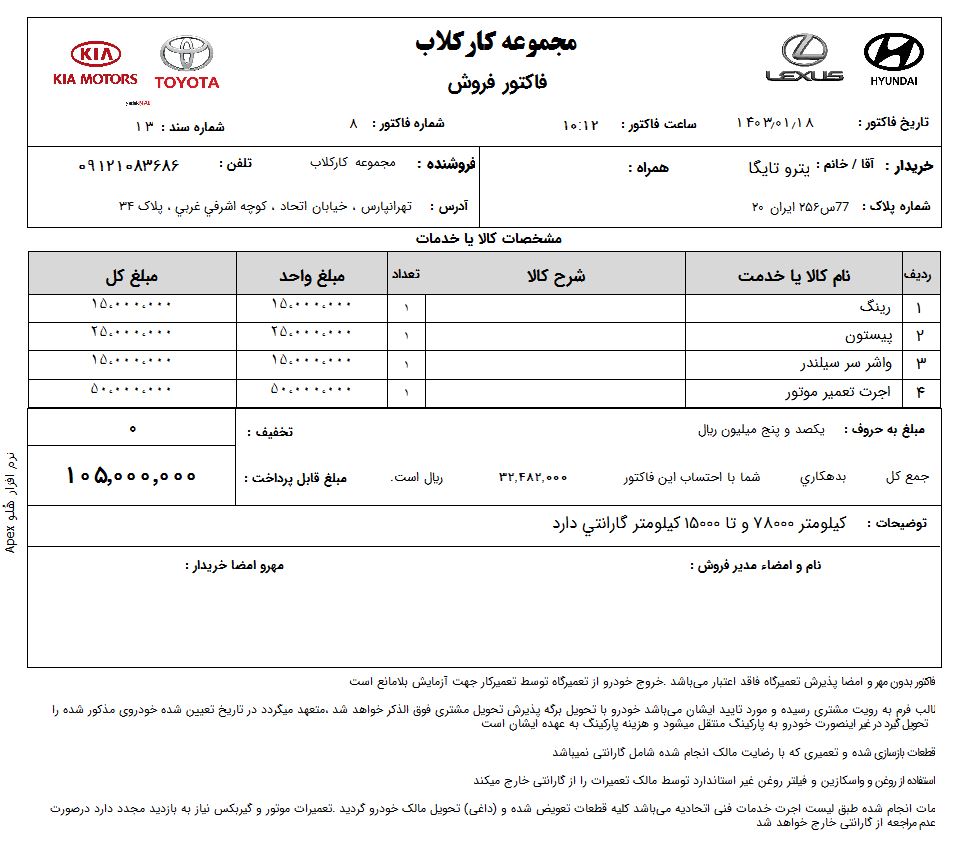 طراحی فاکتور هلو